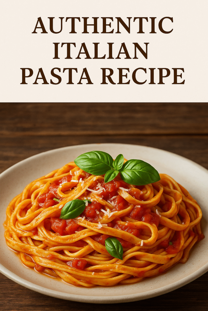 Experience the True Taste of Italy: A Real Italian Pasta Recipe