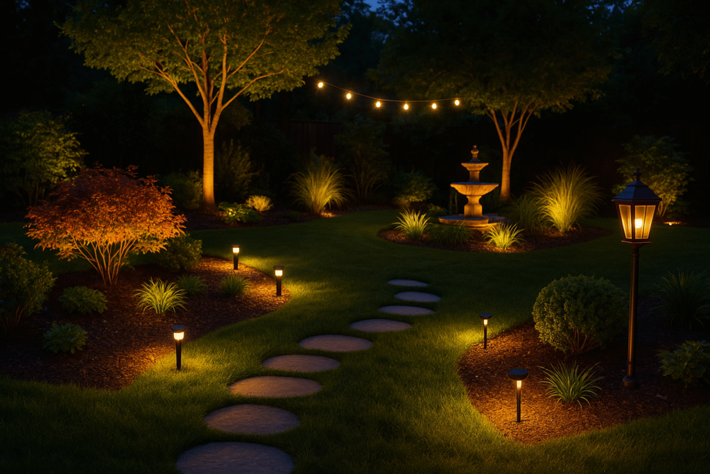 Garden Lighting Design Ideas That Turn Your Outdoor Space into a Nighttime Oasis