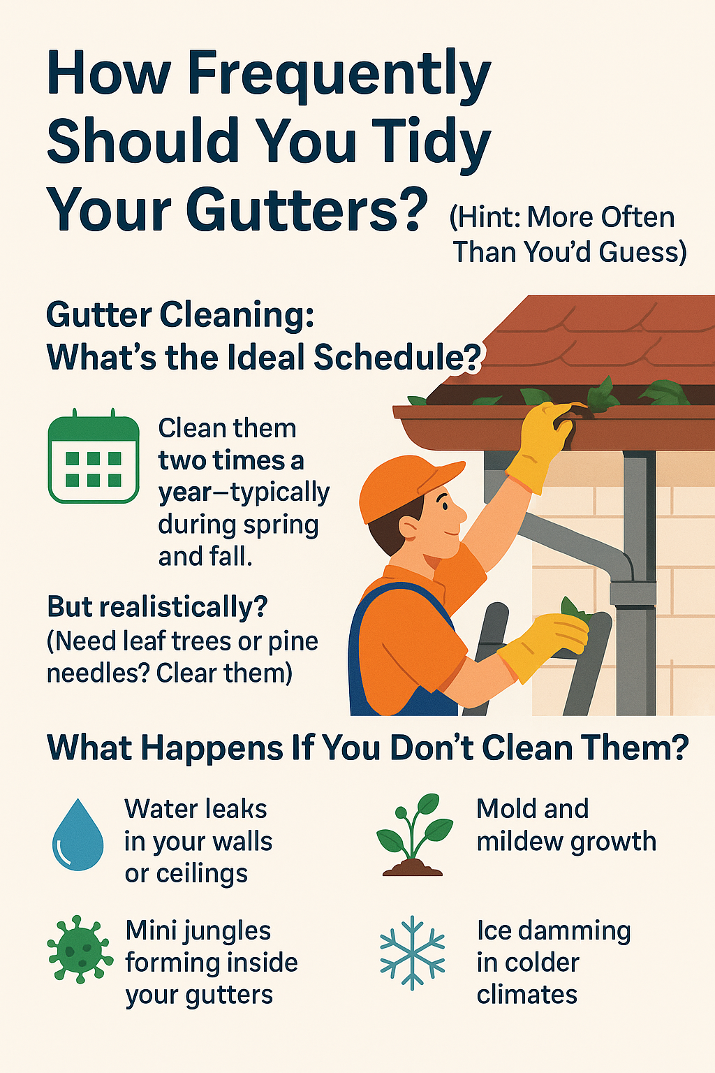 Gutter Cleaning Schedule: Avoid Water Damage with These Easy Tips