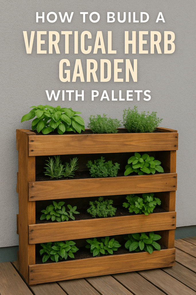 How to Build a Vertical Herb Garden with Pallets: A DIY Guide for Urban Green Thumbs