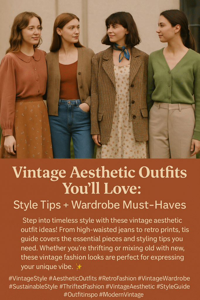 Vintage Aesthetic Outfits: Timeless Fashion with a Modern Twist