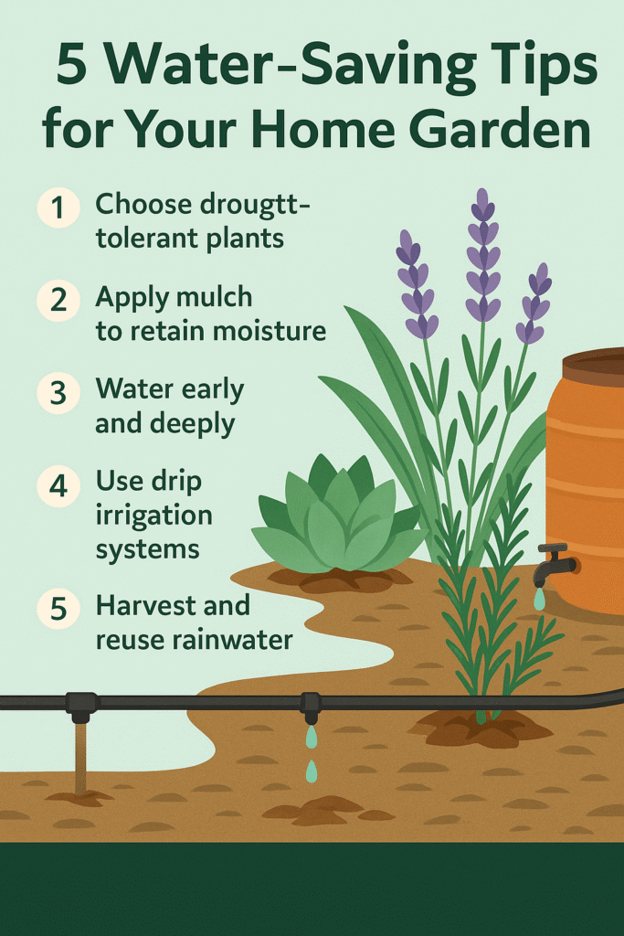 5 Water-Saving Tips for Your Home Garden